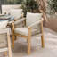 Luna Round 150cm Dining set with Roma Rope Chairs