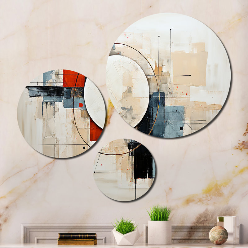 Abstract Wall Decor on Metal