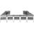 Layelle 150 " W Patio Sectional with Cushions-61209811-61209810