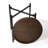 Amale Round Side Table with Removable Wood Tray