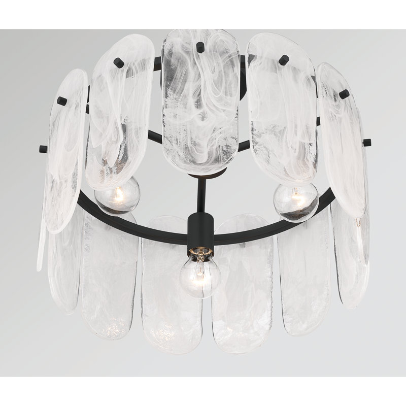 Oldmill 18.25" 3-Light Semi-Flush Mount