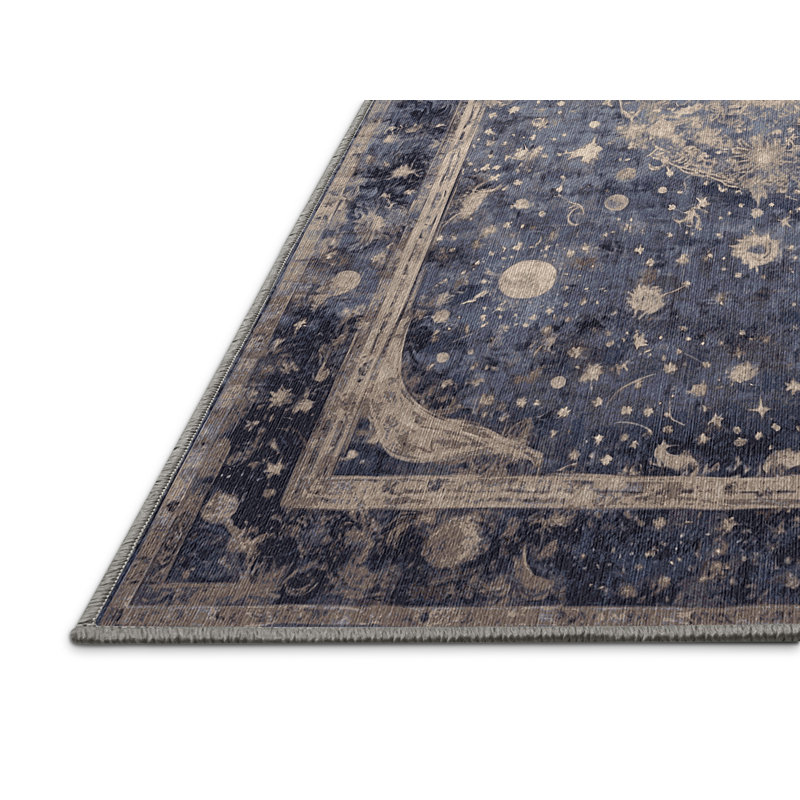 Tapis gris lavable à la machine