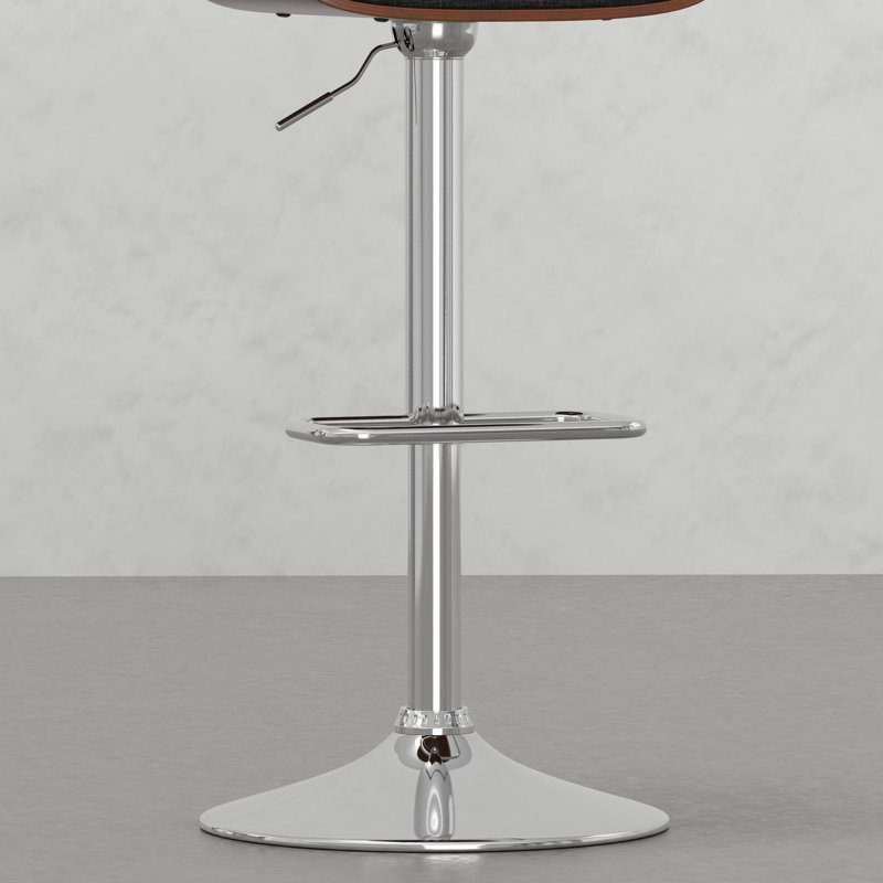 Siège ergonomique pivotant pour utilisation en tissu gris anthracite et en métal