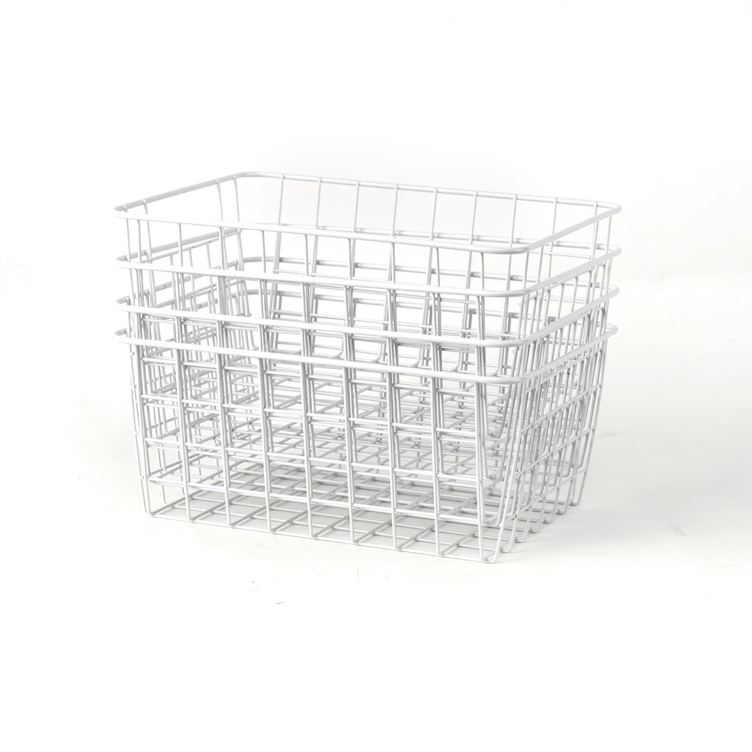 Metal/Wire Cube (Set of 4) 17 Stories 