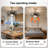 21.65" Industrial Caged Ceiling Fan With Light, Reversible Wood Blades, Dimmable Led & Remote Control, Low Profile Enclosed Fan Light For Bedroom Kitchen