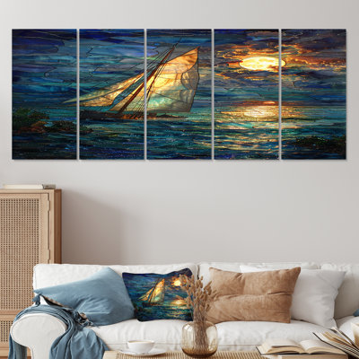 Amalina - Beach & Ocean Wall Art Canvas 5 Piece