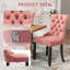 50.8cm H Velvet Upholstered Wing Back Side Chair-584090220