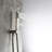 Flavia Brushed Nickel LED Rainfall Shower Set with Handheld and Temperature Display