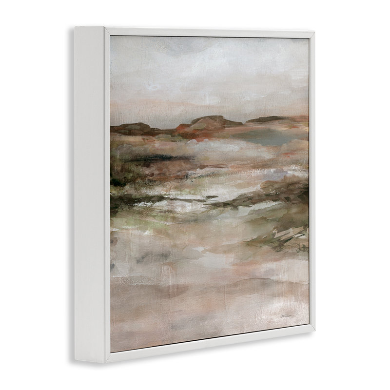 «Rugged Dunes Landscape», art giclée par Carol Robinson, Estampe numérique encadrée blanc bord de mer, H 12 po x l 12 po