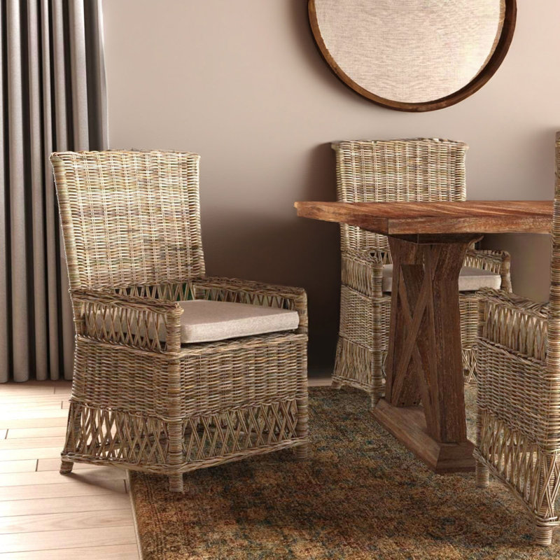 Lynnford 20'' H Cotton Blend Upholstered Armchair