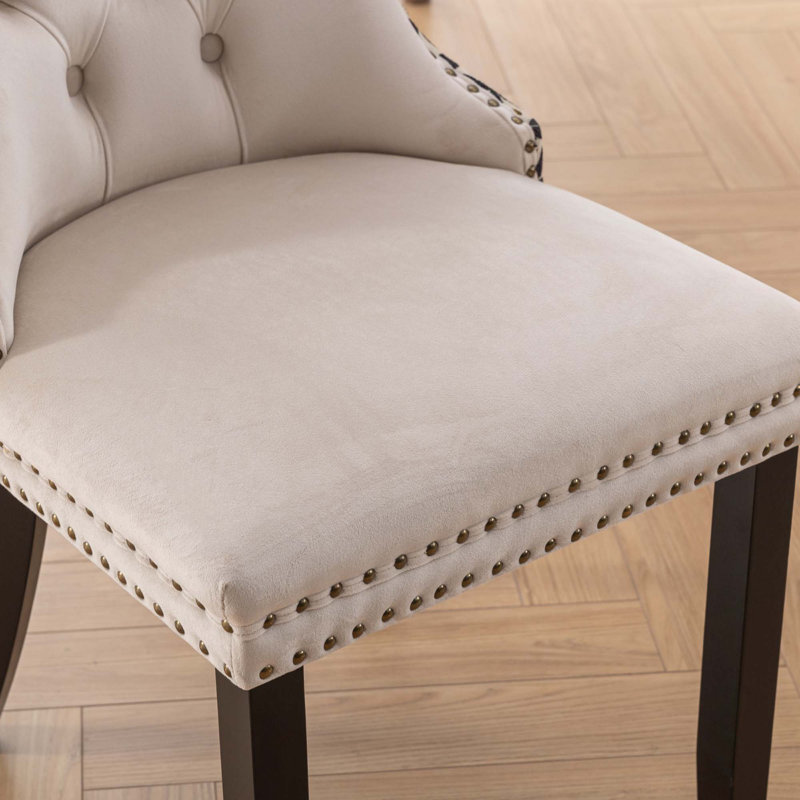 Ensemble de 2 chaises de salle à manger Modern, Beige