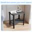 Table d'appoint moderne à deux niveaux