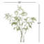 Faux Fern Branch in Glass Jar