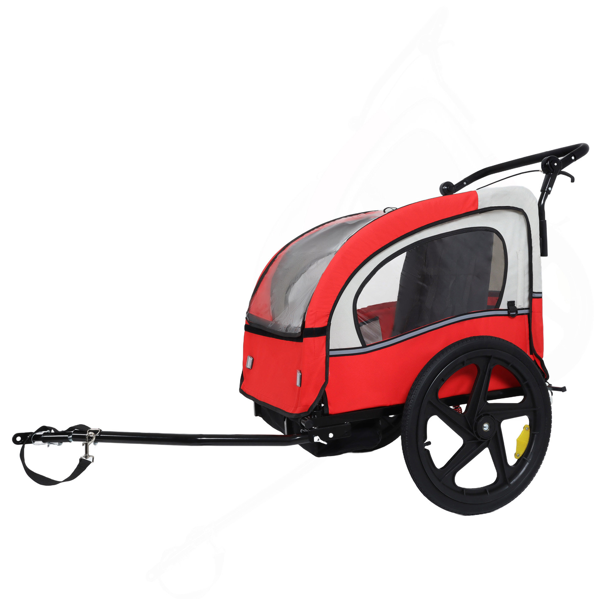 QIYUDIANZI 2-In-1 Double 2 Seat With 5-Point Safety Harnesses Bicycle ...