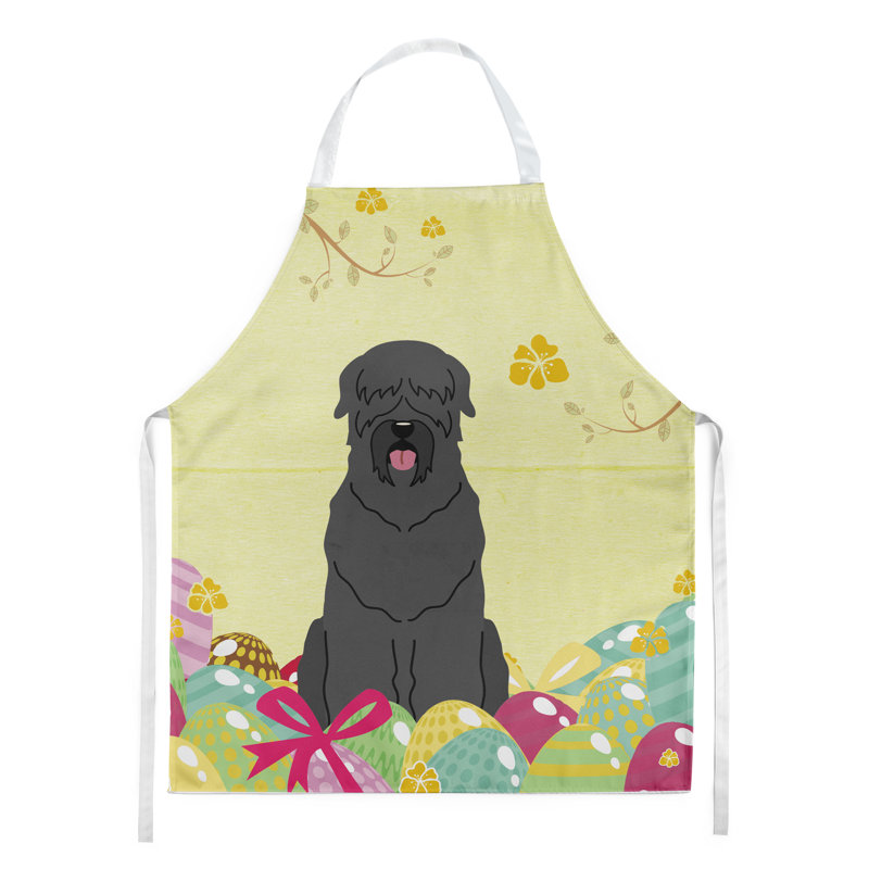 Tablier œufs de pâques, Jaune / noir, Terrier russe