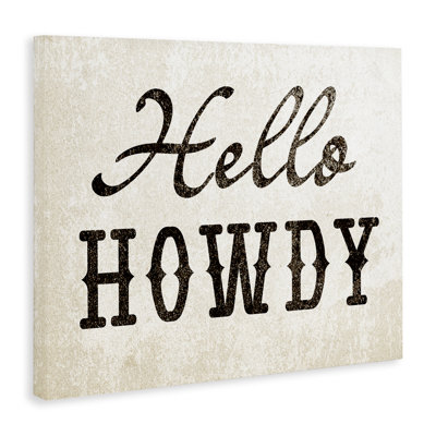 Art mural sur toile «Western Hellow Howdy» par Daphne Polselli
