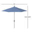 Parasol de marché 108 po Lowri Bronte-88505121