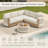 3-Piece Modular Outdoor Sofa