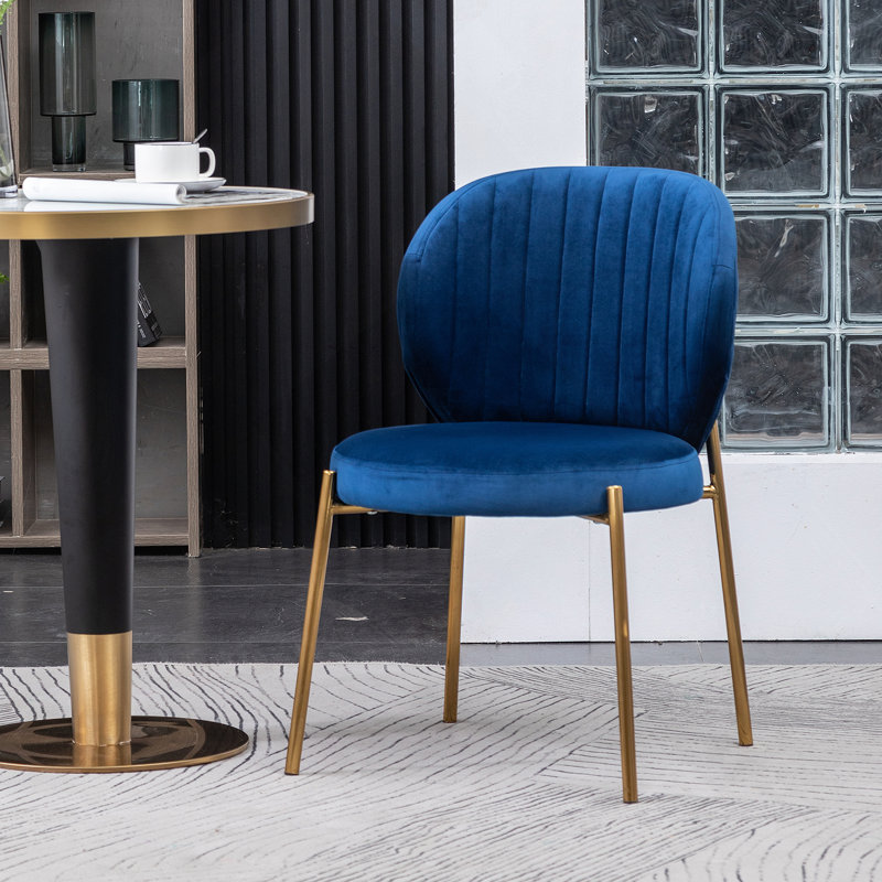 Chaise de salle à manger Amoa, Bleu