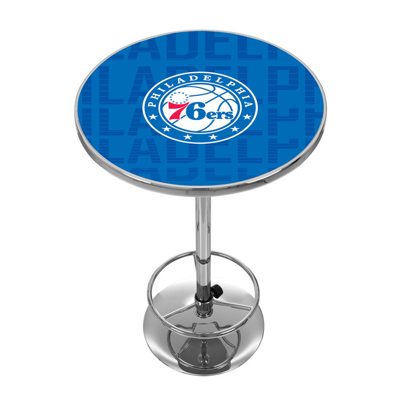 NBA Round Metal Base Dining Table, Philadelphia 76ers
