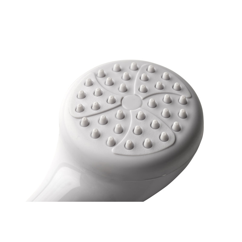 Secura Shower Set with Shower Head, 1750mm Stainless Steel Hose and Riser Rail, Suitable for High and Low Pressure Systems, Combi Boilers, White & Chrome