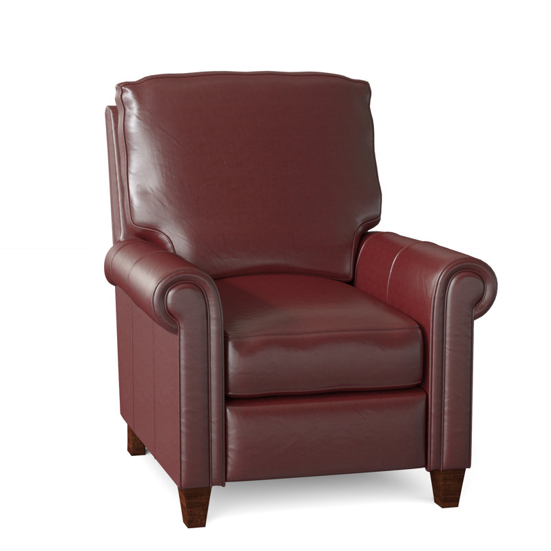 Haskins Recliner, Anilina Hunter Genuine Leather, Cobblestone, Manual