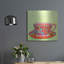 Bungalow Rose «Teatime Teacup» par Hello Angel, art mural en métal-1436557959