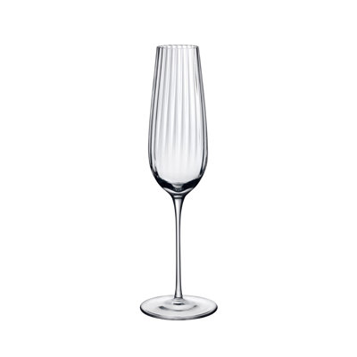 Round Up Handmade Crystal Flute