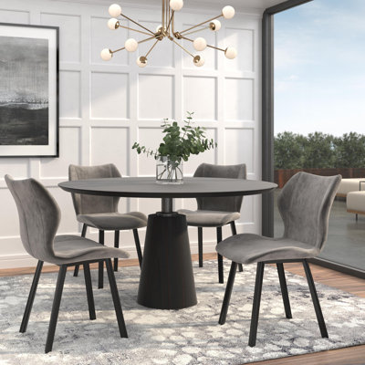 Pulcherie. 20'' H Velvet Upholstered Parsons Chair