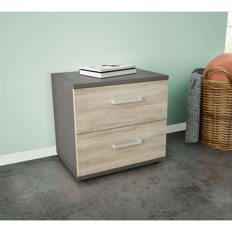 Norica 45cm Sideboard, Gray/Elm