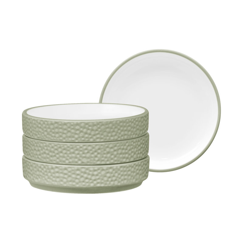 Noritake Colortex Stone Stax Mini Plates, 3-3/4", Sage