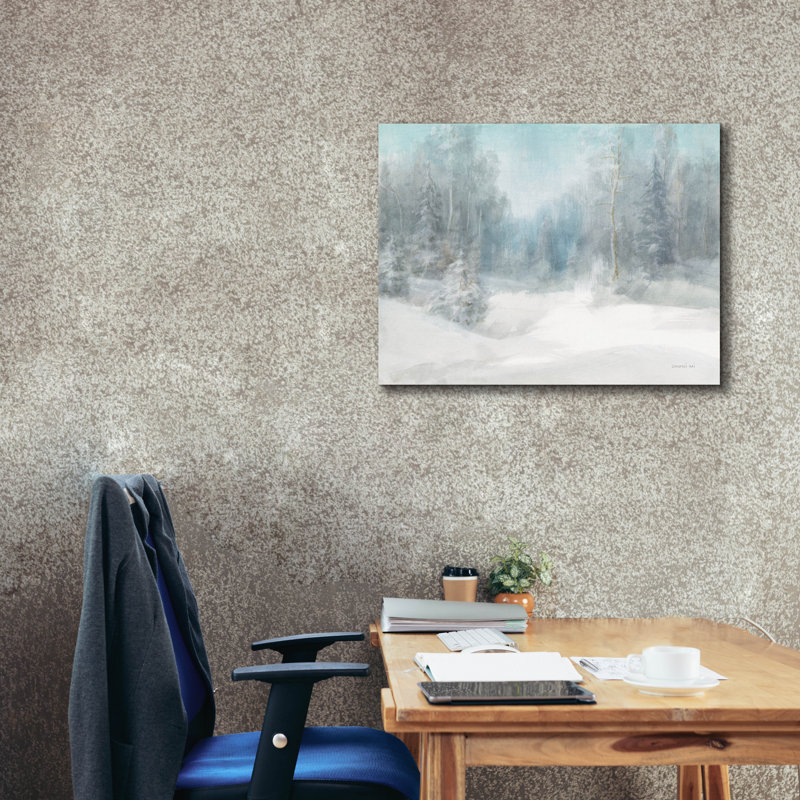 «Peaceful Winter» par Danhui Nai, art mural sur toile, H 26 po x l 34 po