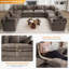 Canapé modulaire en chenille-933059005-933058947