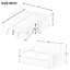 21 lits pour deux personnes, rembourrage en mousse haute densité, gris, cadre, réglable, l 63 x P 91,7 x H 31,5, capacité de 250 lb, structure, assise confortable, charge-2038417959