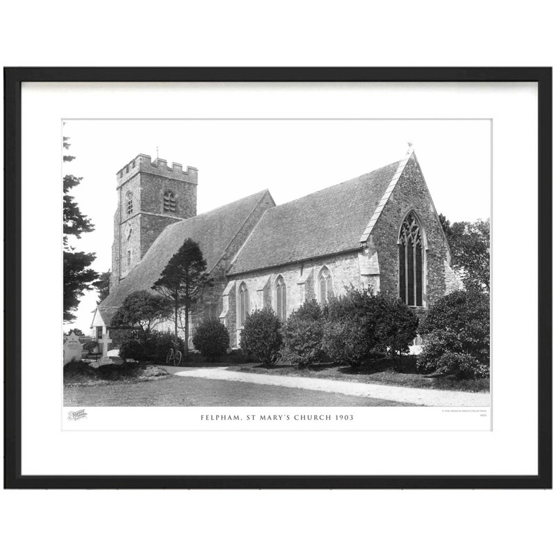 Felpham, St Mary's Church 1903 by Francis Frith - Single Picture Frame Print, 60cm H x 80cm W x 2.3cm D