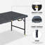 4Ft Black Multi-Functional Outdoor Folding Leisure Picnic Game Party Table (2-Pack Boxed)