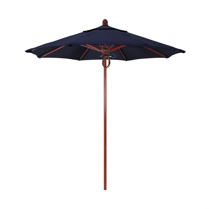 SunbrUmbrella marché de 7,5 pi Meridien Series, Toile bleu marine Sunbrella®, Rouge