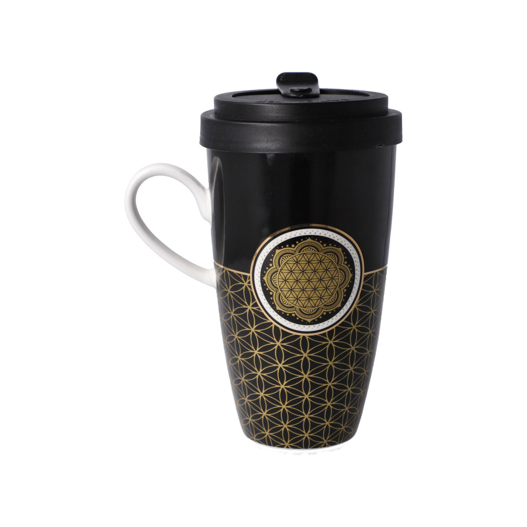 Mug To Go - Yin Yang Schwarz Trinkbecher