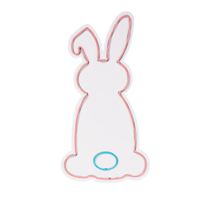 Bande d'éclairage néon flexible à DEL, imperméable IP67, 12 V, 12 W - rose et bleu | 12 pi 3 po de long | 400 lumens de luminosité, 6 000 K | Gabarit en mousse de PVC pour une installation facile | Parfait pour la décoration intérieure et les fêtes
