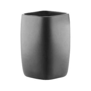 Blazyk Porcelain China Bathroom Accessory, Moka