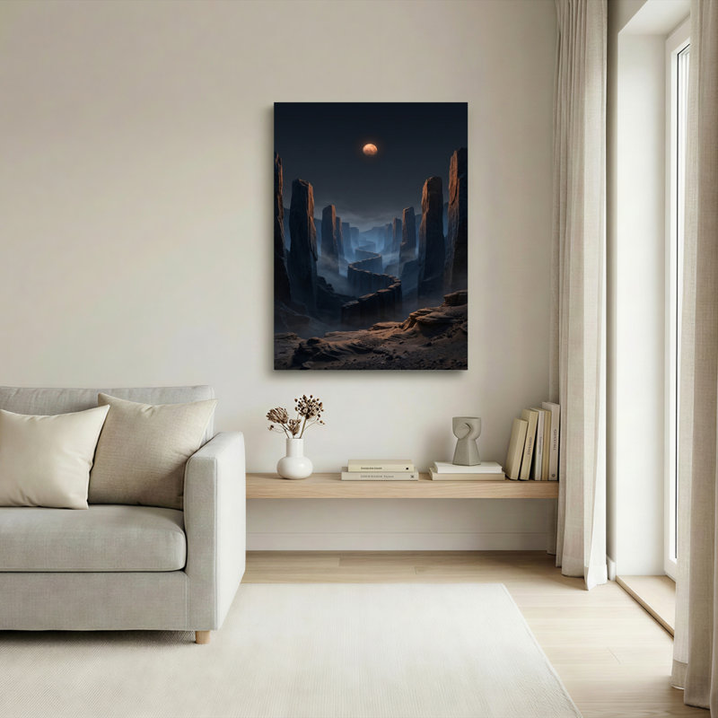 Ensemble de 1 tableau sur toile Mystic Canyon, 48"H x 36"W, Wrapped Canvas