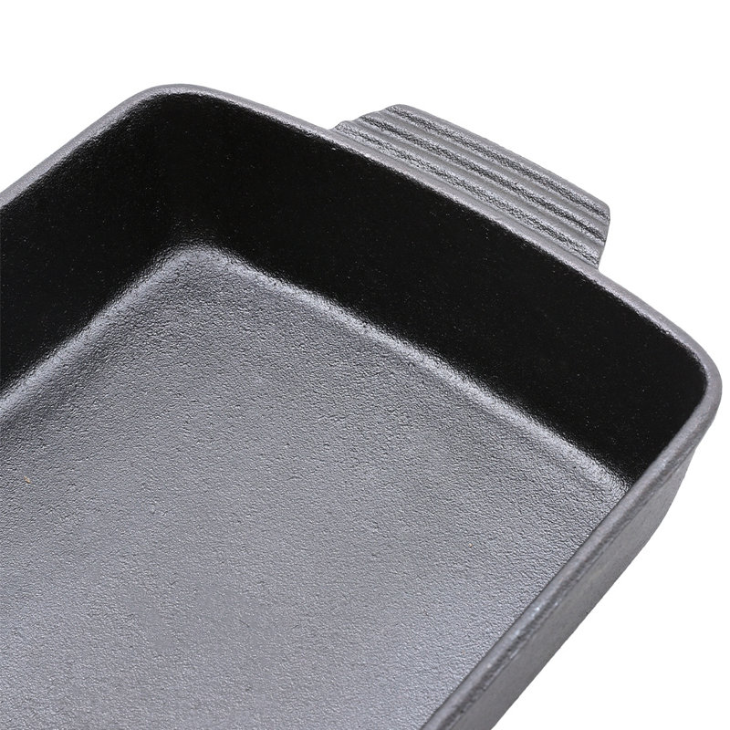 17 Stories Rasean Rectangle Cast Iron Baker Bakeware