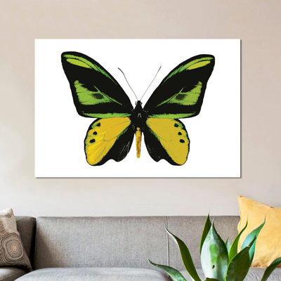 «Vibrant Butterfly VII», reproduction d'art sur toile tendue