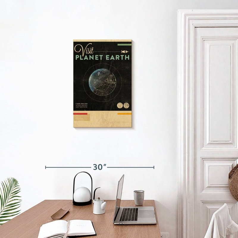 Oberle Visit Planet Earth, 24" H x 16" W