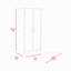 Armoire Ambery 180, deux tablettes, porte double, tringle en métal, un tiroir