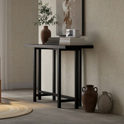 Nordic style minimalist solid wood console table