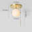 Erenay Glass Semi Flush Mount