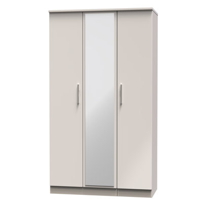 Borgeson Tall Triple Mirror Wardrobe