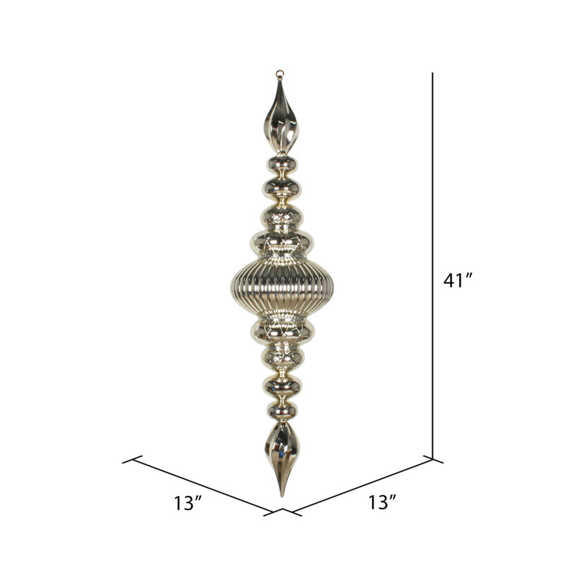 Ornement en forme de fleuron 41 po Vickerman, Champagne