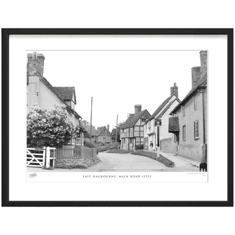 East Hagbourne, Main Road C1955 by Francis Frith - Single Picture Frame Print, 28cm H x 36cm W x 2.3cm D
